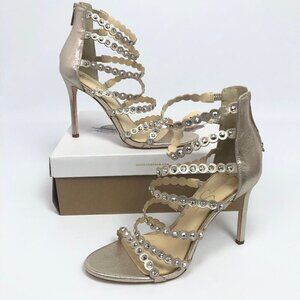Jessica Simpson Womens Jezalynn Dress Sandals Gilded Gold 9.5M